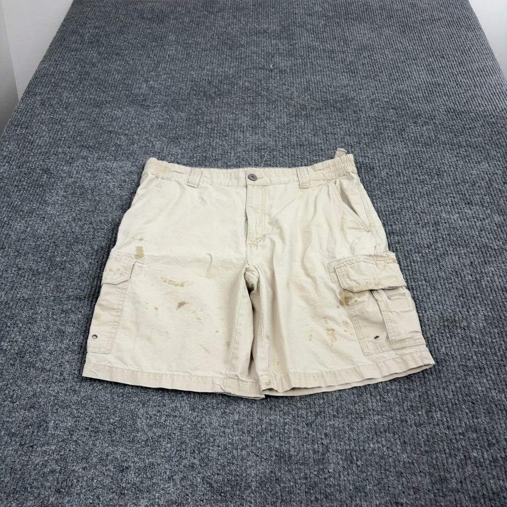 Redhead Cargo Shorts Mens 36 Khaki‎ Cotton Ripstop Multi Pocket Gorpcore Casual
